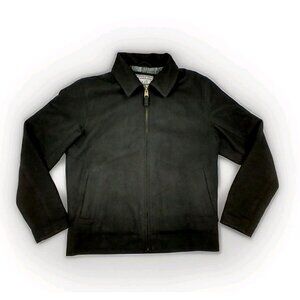 Vintage Aeropostale Compagnie Wool Jacket Size M Black Classic Outdoors Moto 90s